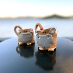 Duo Caneca Divertida Marrom Claro