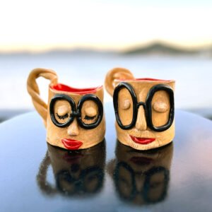 Duo Caneca Divertida Marrom Claro