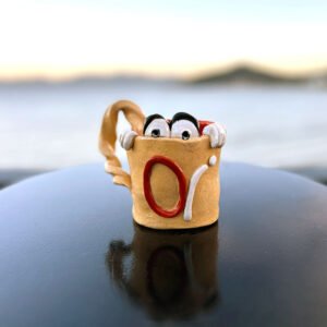 Caneca Divertida Marrom Claro