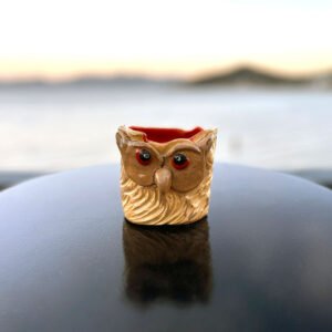 Caneca de Coruja Bege