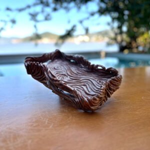 Centro de Mesa com textura de Fluxo Marrom Clara