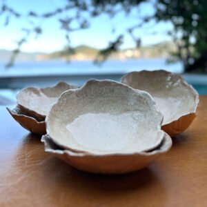 Conjunto de Bowls com Borda Orgânica Bege