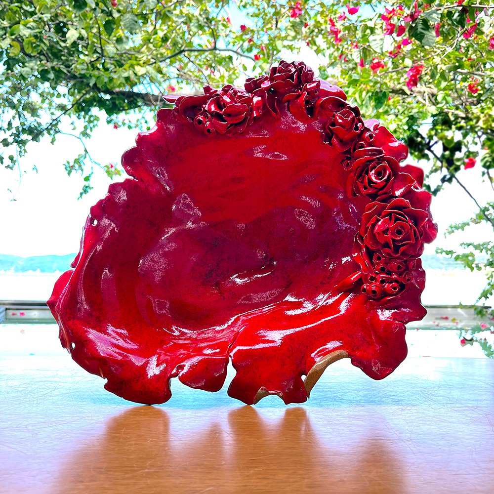 Peça Vermelha 001 - Vil Batista - Cerâmica Autoral - Palhoça - Florianópolis - Santa Catarina - Brasil B